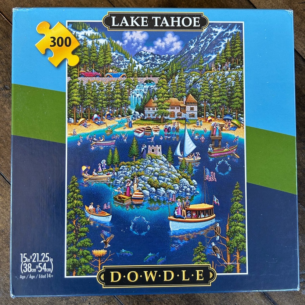 Dowdle 300 piece puzzle “Lake Tahoe”
Large piece